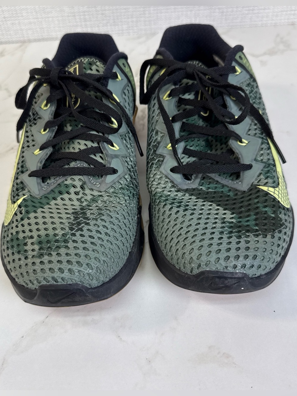 Nike React Metcon Men's 9 Sneakers Wolf Grey Deep Royal Blue Training Shoes - Picture 7 of 8